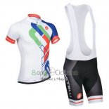 Castelli Ropa Ciclismo Culotte Corto 2014 Hombre Mangas Cortas Blanco y Azul