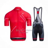 Castelli Ropa Ciclismo Culotte Corto 2021 Hombre Mangas Cortas Rojo Blanco