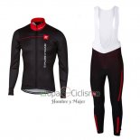 Castelli Ropa Ciclismo Culotte Largo 2017 Hombre Mangas Largas Profundo Negro