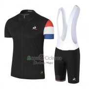 Coq Sportif Tour DE Francia Ropa Ciclismo Culotte Corto 2017 Hombre Mangas Cortas Negro