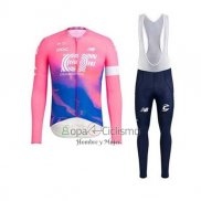 Ef Education First Ropa Ciclismo Culotte Largo 2020 Mangas Largas Rosa