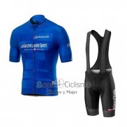 Giro d'Italia Ropa Ciclismo Culotte Corto 2019 Hombre Mangas Cortas Azul