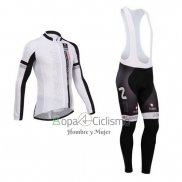 Nalini Ropa Ciclismo Culotte Largo 2014 Men Mangas Largas Negro y Rojo