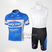 Quick Step Floor Ropa Ciclismo Culotte Corto 2010 Mangas Cortas Azur