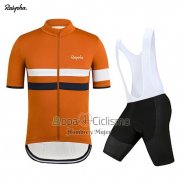 Rapha Ropa Ciclismo Culotte Corto 2019 Hombre Mangas Cortas Naranja Blanco