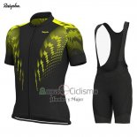 Rapha Ropa Ciclismo Culotte Corto 2019 Hombre Mangas Cortas Negro AMarillo