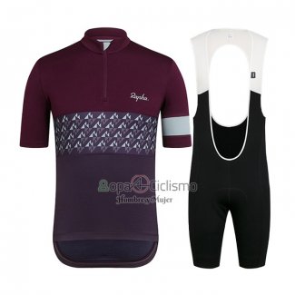 Rapha Ropa Ciclismo Culotte Corto 2021 Hombre Mangas Cortas APagado Violeta