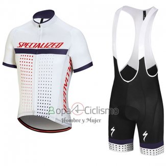 Specialized Ropa Ciclismo Culotte Corto 2018 Hombre Mangas Cortas Blanco Rojo Violeta