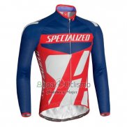 Specialized Ropa Ciclismo Culotte Largo 2016 Hombre Mangas Largas Azul y Rojo