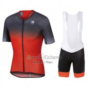 Sportful R&d Ultraskin Ropa Ciclismo Culotte Corto 2017 Hombre Mangas Cortas Rojo y Gris