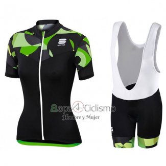 Sportful Ropa Ciclismo Culotte Corto 2017 Mujer Mangas Cortas Primavera Negro