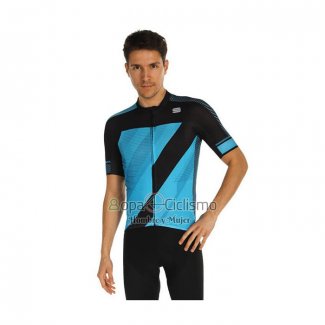 Sportful Ropa Ciclismo Culotte Corto 2021 Hombre Mangas Cortas Azul Negro