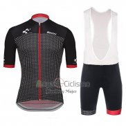 Tour de Suisse Helvetia Ropa Ciclismo Culotte Corto 2018 Hombre Mangas Cortas Negro Rojo