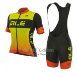 Ale R-ev1 Master Ropa Ciclismo Culotte Corto 2017 Mujer Mangas Cortas AMarillo y Naranja