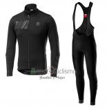 Castelli Raddoppia 2 Ropa Ciclismo Culotte Largo 2019 Hombre Mangas Largas Negro