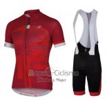 Castelli Ropa Ciclismo Culotte Corto 2016 Hombre Mangas Cortas Rojo y Blanco