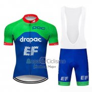 Ef Education First Ropa Ciclismo Culotte Corto 2019 Mangas Cortas Verde Azul