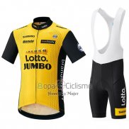 Lotto NL Jumbo Ropa Ciclismo Culotte Corto 2018 Mangas Cortas AMarillo y Negro