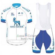 Novo Nordisk Ropa Ciclismo Culotte Corto 2017 Hombre Mangas Cortas Novo Nordisk Blanco