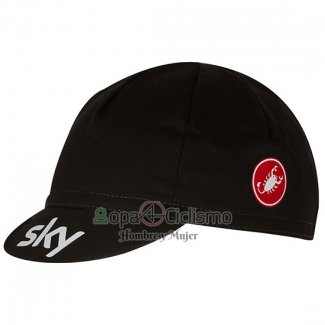 Sky Gorra Negro 2017 Ciclismo