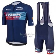 Trek Factory Racing Ropa Ciclismo Culotte Corto 2023 Hombre Mangas Cortas Azul