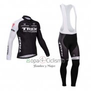 Trek Factory Racing Ropa Ciclismo Culotte Largo 2014 Mangas Largas Negro y Blanco