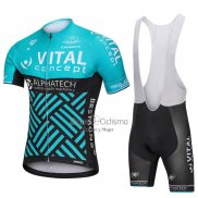 Vital Concept Alphatech Ropa Ciclismo Culotte Corto 2018 Hombre Mangas Cortas Azul y Negro