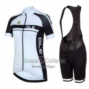 Ale Ropa Ciclismo Culotte Corto 2016 Mujer Mangas Cortas Negro y Blanco