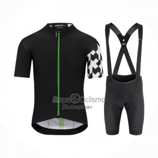 Assos Ropa Ciclismo Culotte Corto 2021 Hombre Mangas Cortas Negro Blanco Verde