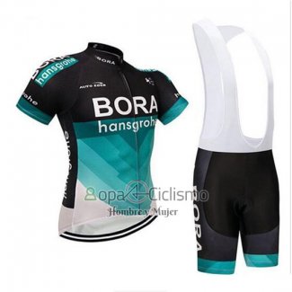 Bora Ropa Ciclismo Culotte Corto 2018 Mangas Cortas Negro y Teal