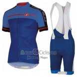 Castelli Ropa Ciclismo Culotte Corto 2016 Hombre Mangas Cortas Azul