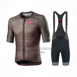 Castelli Ropa Ciclismo Culotte Corto 2021 Hombre Mangas Cortas Brown