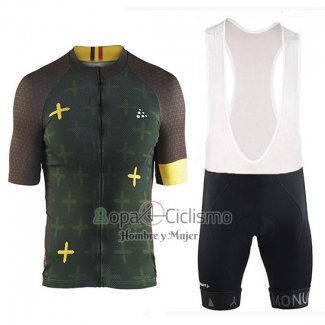 Craft Ropa Ciclismo Culotte Corto 2018 Hombre Mangas Cortas Monument APagado Verde