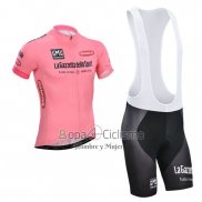 Giro d'Italia Ropa Ciclismo Culotte Corto 2014 Hombre Mangas Cortas Rosa