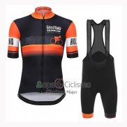 Giro d'Italia Ropa Ciclismo Culotte Corto 2019 Hombre Mangas Cortas Naranja