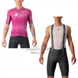 Giro d'Italia Ropa Ciclismo Culotte Corto 2022 Hombre Mangas Cortas Violeta