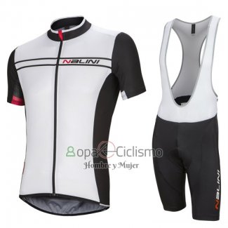 Nalini Ropa Ciclismo Culotte Corto 2016 Men Mangas Cortas Blanco y Negro