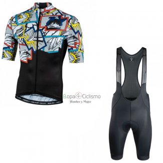 Nalini Ropa Ciclismo Culotte Corto 2020 Men Mangas Cortas Negro Multicolore