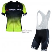 Nalini Ropa Ciclismo Culotte Corto 2021 Men Mangas Cortas Negro AMarillo