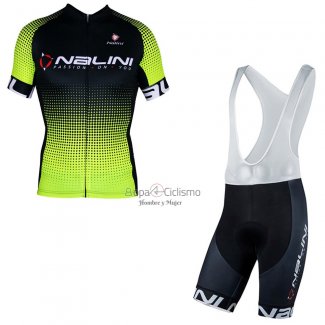 Nalini Ropa Ciclismo Culotte Corto 2021 Men Mangas Cortas Negro AMarillo