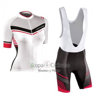 Northwave Ropa Ciclismo Culotte Corto 2017 Mujer Mangas Cortas Blanco