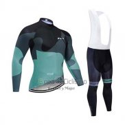 Northwave Ropa Ciclismo Culotte Largo 2020 Hombre Mangas Largas Negro Gris Verde