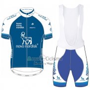 Novo Nordisk Ropa Ciclismo Culotte Corto 2017 Hombre Mangas Cortas Novo Nordisk Azul