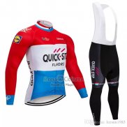 Quick Step Floor Ropa Ciclismo Culotte Largo 2018 Mangas Largas Quick Step Floors Rojo Blanco Azul