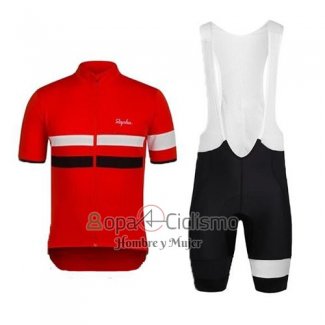 Rapha Ropa Ciclismo Culotte Corto 2015 Hombre Mangas Cortas Negro y Rojo