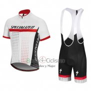 Specialized Ropa Ciclismo Culotte Corto 2018 Hombre Mangas Cortas Blanco Rojo