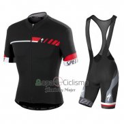 Specialized Ropa Ciclismo Culotte Corto 2018 Hombre Mangas Cortas Negro Rojo Blanco