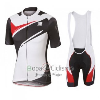 Sportful Ropa Ciclismo Culotte Corto 2016 Hombre Mangas Cortas Blanco y Negro