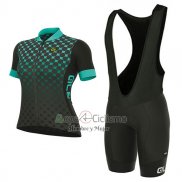 Ale Excel Bolas Ropa Ciclismo Culotte Corto 2017 Mujer Mangas Cortas Negro y Azul