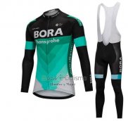 Bora Ropa Ciclismo Culotte Largo 2018 Mangas Largas Verde y Negro